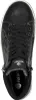 A top-down view of a black Remonte women's boot. Voir les images du produit