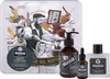 A collage of vintage barber shop imagery and Proraso beard care products. Náhled obrázku produktu