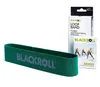 A green Blackroll loop band is shown in the foreground, with its packaging in the background. Anteprima dell’immagine prodotto