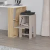 A modern nightstand next to a desk, with gaming accessories on top. Produktbild-Vorschau