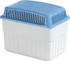 A white and blue dehumidifier with a slatted blue lid. Náhled obrázku produktu
