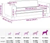 vidaXL Lit pour chien avec extension Noir 100x50x30 cm Voir les images du produit 8