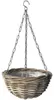 Hangekorb - D30 cm - Rattan geflochten - Hangepflanze - an Produktbild-Vorschau 3