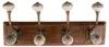 Clayre & Eef Appendiabiti da parete 4 ganci 45x11x17 cm Anteprima dell’immagine prodotto 1