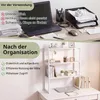 KOMFOTTEU Schreibtischregal 3 Ebenen, Bücherregal, mit 2 Produktbild-Vorschau 8