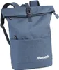 A blue roll-top rucksack is shown against a white background. Produktbild-Vorschau