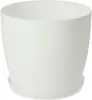 Vaso da fiori KADAX "Agen", fioriera con sottovaso, bianco, Anteprima dell’immagine prodotto 1