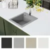 dkd-home-decor Spülbecken Einzelbecken Granit Grau 425 x Produktbild-Vorschau 3
