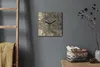 Coloray Uhr auf Leinwand 30x30 cm Wand Uhr Dekoration Produktbild-Vorschau 4