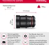 Samyang 35mm T1.5 VDSLR AS UMC II, Szeroki obiektyw, 12/10 Podgląd zdjęcia produktu 2