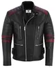 Motorradjacke Retro Vintag Oldschool Lederjacke, Produktbild-Vorschau 8