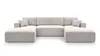 AX LIVING Canapé d'angle blanc avec fonction sommeil - Voir les images du produit 2