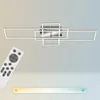 A modern LED ceiling light with a remote control and a color temperature adjustment bar. Anteprima dell’immagine prodotto