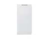 A white smartphone case with a digital display showing the time. Produktbild-Vorschau
