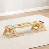 Balanceboard & Wippe für Kinder, Holz, 133 x 38 x 24 cm Produktbild-Vorschau 3
