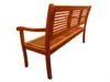Gartenbank Akazie 150 cm 3-Sitzer Sitzbank CORUNA Produktbild-Vorschau 4