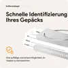Aluminium Kofferanhänger Set 4 Stück – Gepäckanhänger mit Produktbild-Vorschau 2