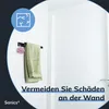 Sanics Handdoekhouder zonder boren, zwart, 40 cm, inclusief Productafbeelding-voorbeeld 5