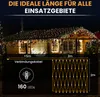 F-H-S LED-Lichternetz 160LED warmweiß IP 44 Außenadapter Produktbild-Vorschau 10