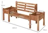 Outsunny Gartenbank 2-Sitzer Sitzbank Holzbank Balkonbank Produktbild-Vorschau 3