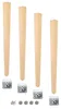 Möbelfuß Buche 72 cm roh – Set 4x Holzbein trapezförmig M8 Produktbild-Vorschau 1