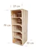 Schuhregal Holz 5 Fächer - Holzkiste als Schuhbank Produktbild-Vorschau 3