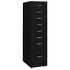 vidaXL Aktenschrank mit Rollen Schwarz 28x41x109 cm Metall Anteprima dell’immagine prodotto 8