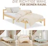 Homestyle4u dřevěná postel 90x200 postel pro mládež Náhled obrázku produktu 2