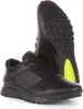 A pair of black Ecco Exostride sneakers are shown against a white background. One shoe is upright, showing the sole, while the other is lying on its side, displaying the upper. Náhled obrázku produktu