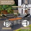 Flieks Gartenmöbel Set 7 personen, Verstellbar Gartensofa Produktbild-Vorschau 9
