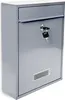 Design Briefkasten Metall Silber 26,5 x 35 x 8,5 cm Produktbild-Vorschau 1