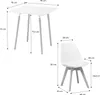 Set da pranzo composto da tavolo quadrato e 2 sedie, 70cm, Anteprima dell’immagine prodotto 7