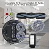 A collage of replacement parts for a robot vacuum cleaner, shown in a domestic setting. Produktbild-Vorschau