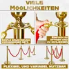 Demo EInhängen in Absperrpfosten, Aufstellmöglichkeiten (nacheinander oder im Viereck) Produktbild-Vorschau
