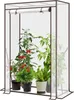 A small greenhouse with plants inside, displayed on a white background. Produktbild-Vorschau