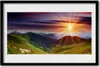 Bild 60x40 MDF-Rahmen Wandkunst Sunset Berglandschaft Produktbild-Vorschau 1