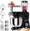 KitchenBrothers 6-in-1 Küchenmaschine 1500W Schwarz - Produktbild-Vorschau 1