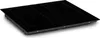 A black induction cooktop with two cooking zones is shown from a diagonal angle against a white background. Produktbild-Vorschau