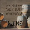 MuchoWow® Poster Wein-Zitat "ein freundliches Wort kann den Produktbild-Vorschau 1