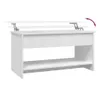 vidaXL Stolik kawowy biały wysoki połysk 102x50x52,5 cm Podgląd zdjęcia produktu 9