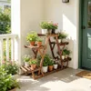 Escalier à plantes 6 niveaux 71x25x58 cm, étagère en bois Voir les images du produit 3