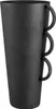 Gilde Vase, konisch, "Cleo", Metall, schwarz, VE 2, L. 17 Produktbild-Vorschau 1
