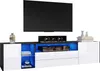 Sweiko 180 x 40 x 45 cm skrinka pod TV, lesklá LED skrinka Náhľad obrázku produktu 4