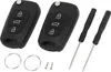 Coque De Clé De Remplacement À 3 Boutons Pour Télécommande Voir les images du produit 2