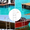 Collage of images showing a dock ladder in various aquatic settings. Podgląd zdjęcia produktu