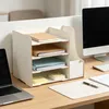 Relaxdays Briefablage, DIN A4, 4 Fächer, Stehsammler, Produktbild-Vorschau 3