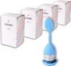 Schramm® 4 Stück Teesiebe Teesieb Teeei Blattoptik 4 farbig Produktbild-Vorschau 4