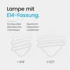 Modee E14 LED Filamentlampe 7W 806lm 2700K Warmweiß Produktbild-Vorschau 5