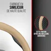 HEYNER® Housse de volant 37-39 cm pour voiture, beige, en Voir les images du produit 5