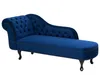 BELIANI Chaiselongue Linksseitig Dunkelblau Samtstoff Produktbild-Vorschau 4